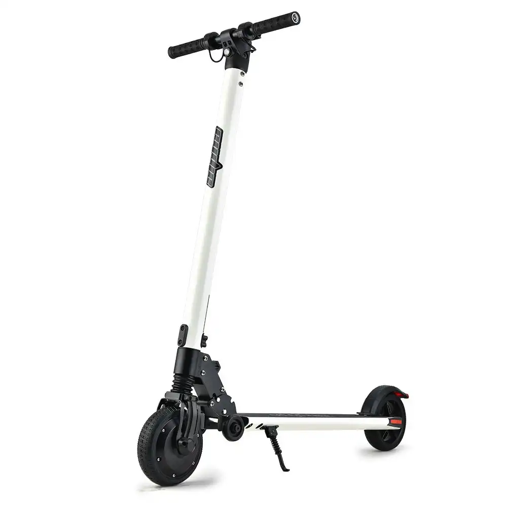 Alpha Peak 300W 10Ah Electric Scooter, Suspension, for Adults or Teens, White