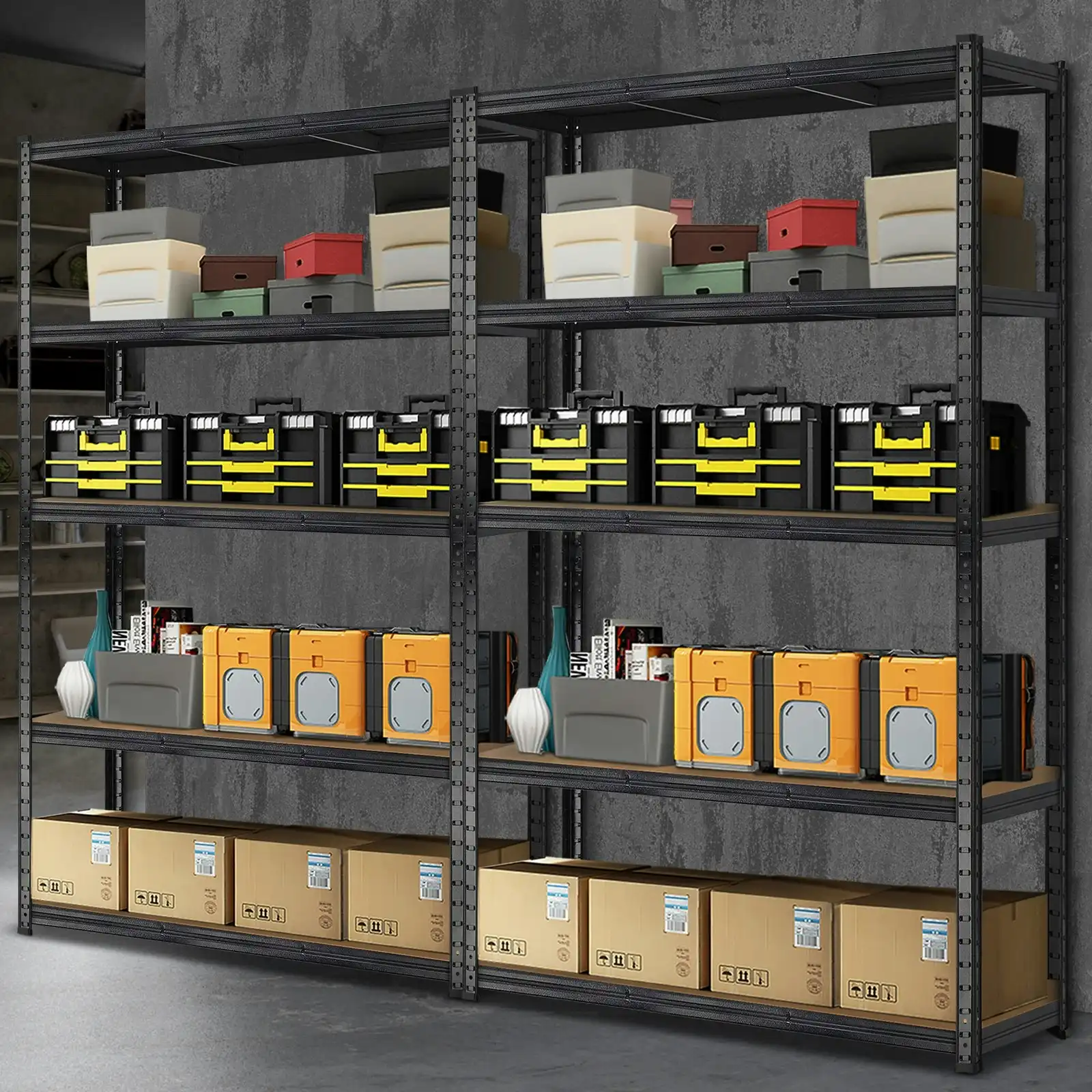 Sharptoo 2x1.8m Garage Shelving Shelves Warehouse Racking Storage Rack Pallet