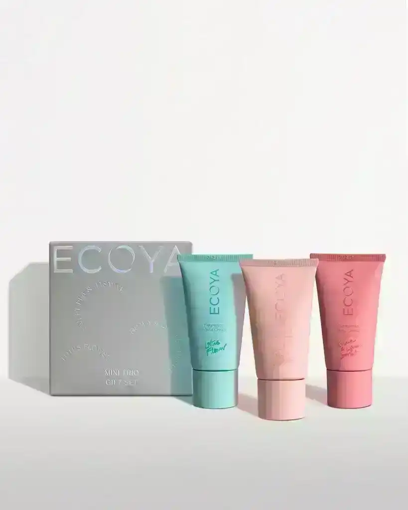 Ecoya Mini Trio Gift Set - Guava & Lychee Sorbet, Lotus Flower & Sweet Pea & Jasmine