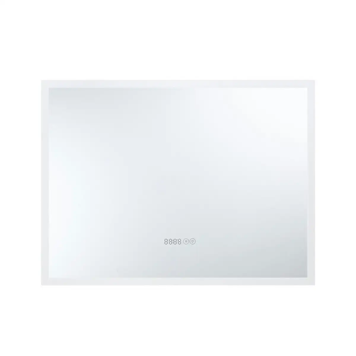 LUXSUITE  Bathroom Mirror Smart Fogless LED Rectangular Wall Mounted for Shower Vanity Salon 80X60cm