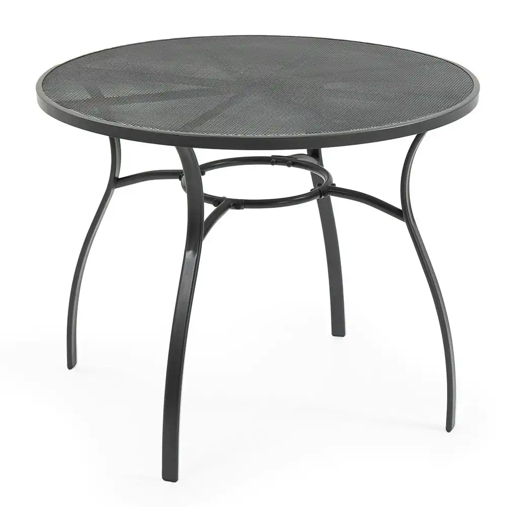 Fortia 95cm Outdoor Dining Table, Round, Furniture for Outside with E-coating