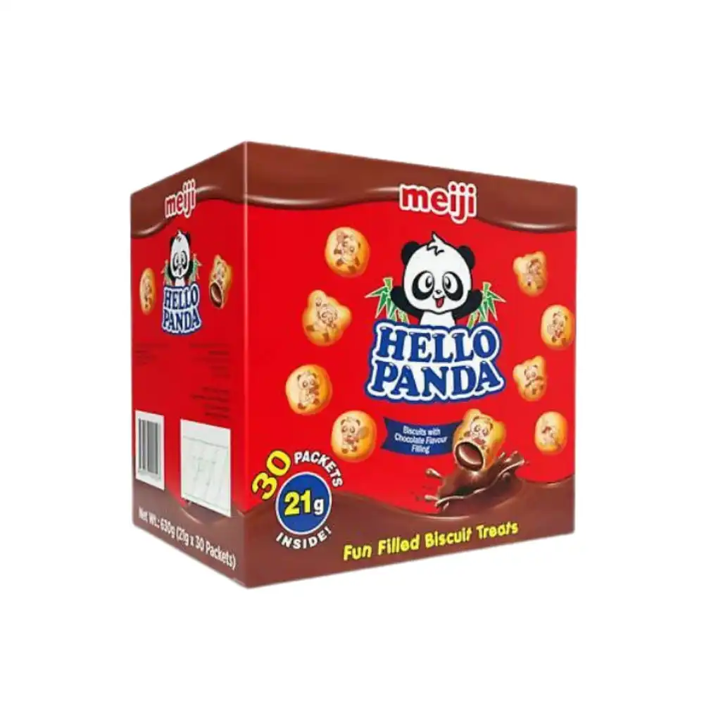 Meiji Hello Panda Biscuits Chocolate Flavoured Filling 21g x 30