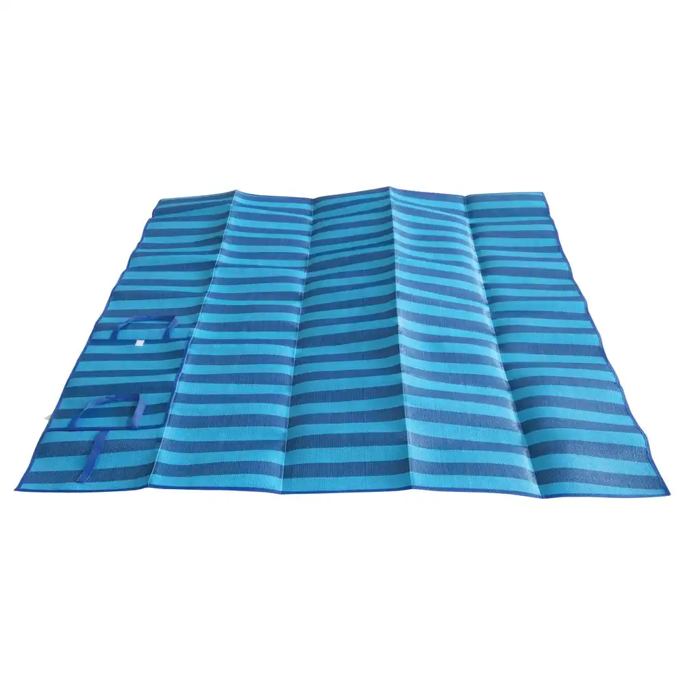 Mirage King Size 180cm Beach Swimming Pool Foldable Outdoor Carry Mat/Pad Blue