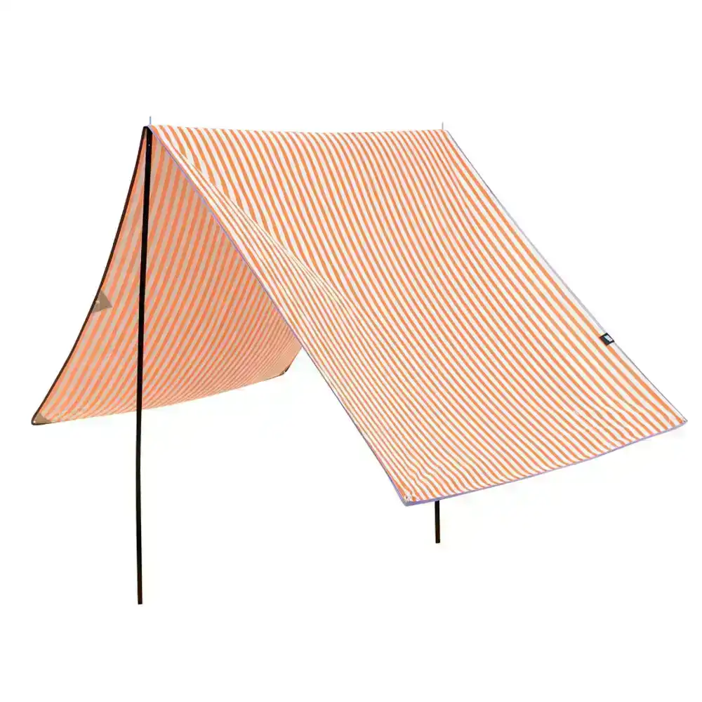 Life! Haven 150cm x 320cm A Frame Outdoor UV Sun Tent Shelter Canopy Grey/Orange