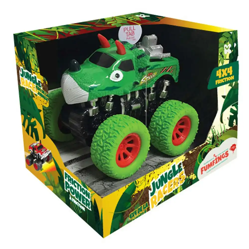 Transport 16cm 2072 Jungle Racers Dinosaur Friction 4x4 Truck Kids 3y+ Assorted