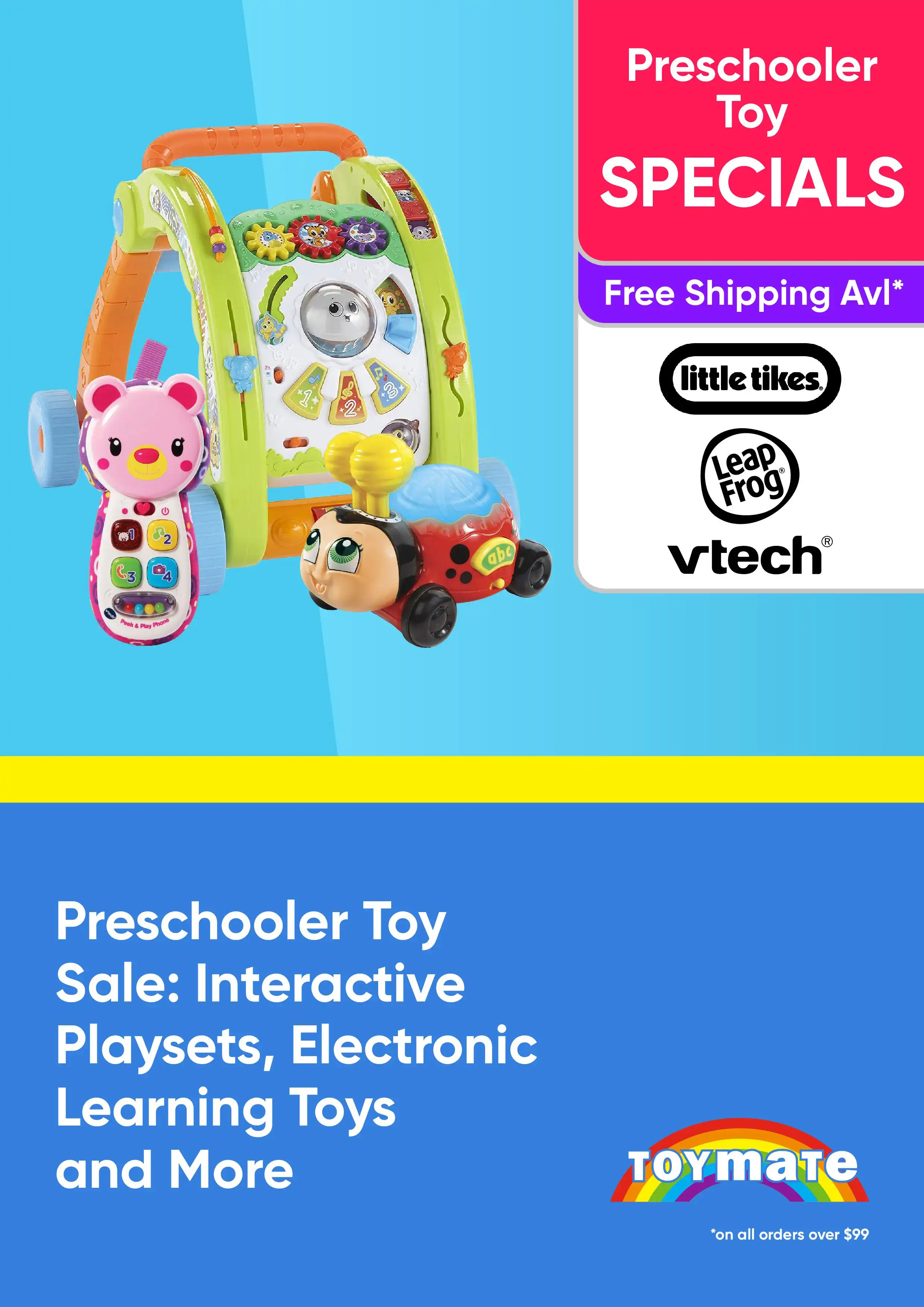 Preschooler Toy Sale: Interactive Playsets, Electronic Learning Toys and More - Little Tikes, Leap Frog, VTech