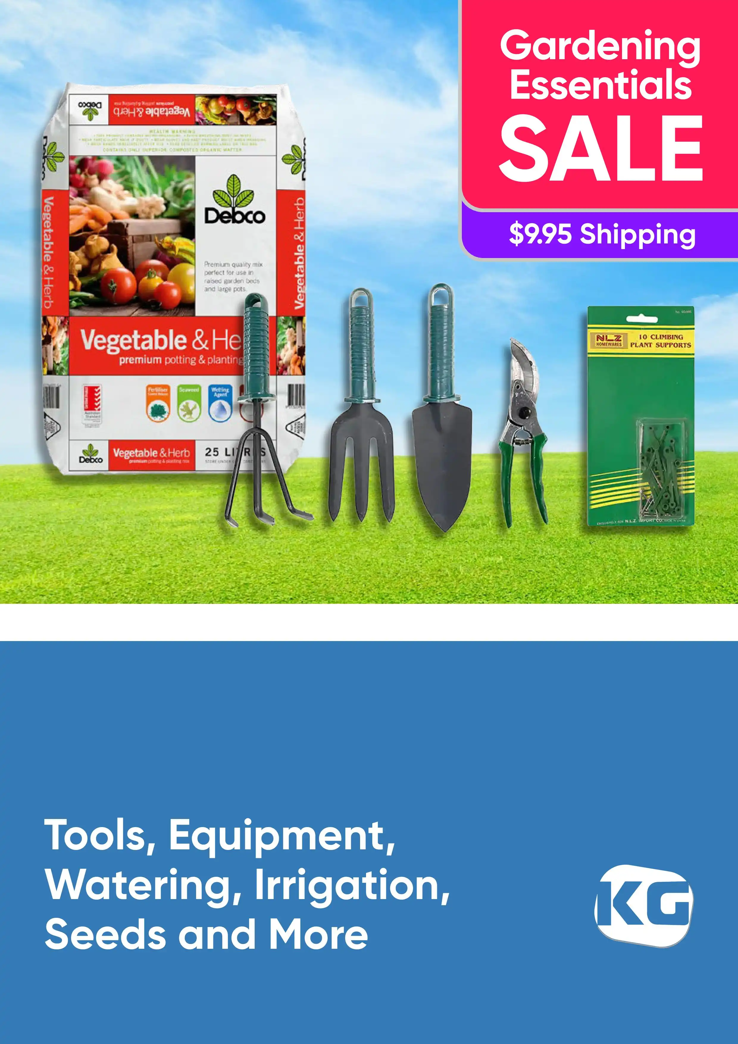 Gardening Tools, Equipment, Watering, Irrigation, Seeds and More