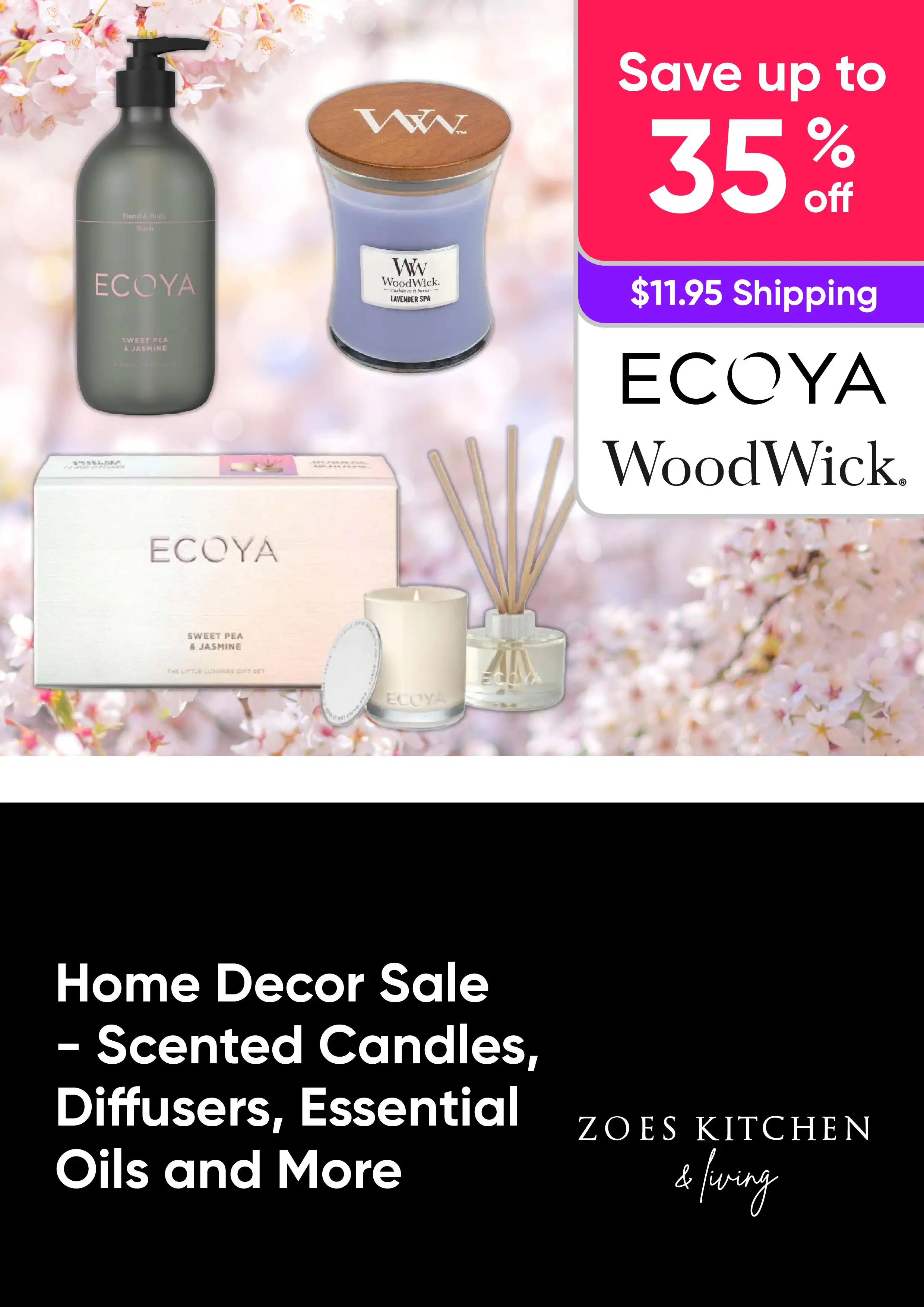 Home Decor Sale - Save Up to 35% Off Scented Candles, Diffusers, Essential Oils